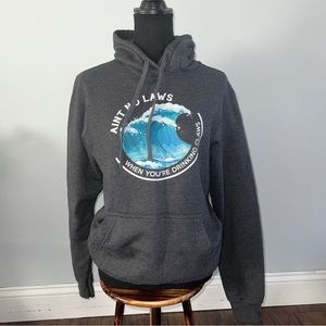 Port & Company Hoodie (unisex Size S Small) Gray Pullover
